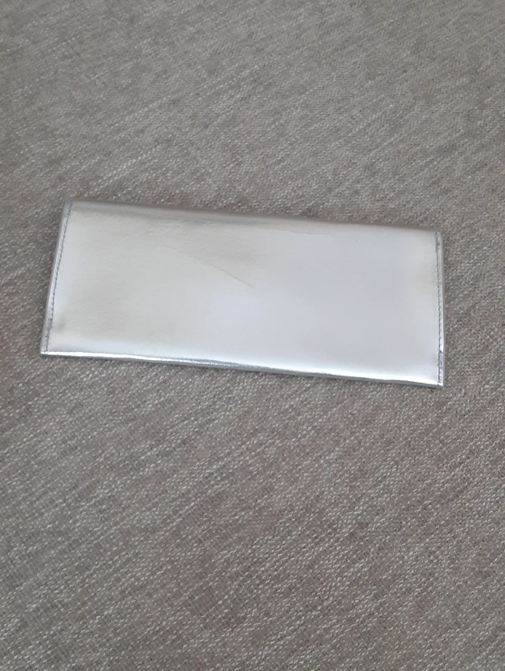 Michael Kors Metallic Silver Envelope Pouch  Clutch